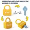 Dinhon Kids Learning Locks with Keys Numbers Matching & Counting Montessori Educational Toys for Ages 3 yrs+ Boys and Girls Preschool Games Gifts
